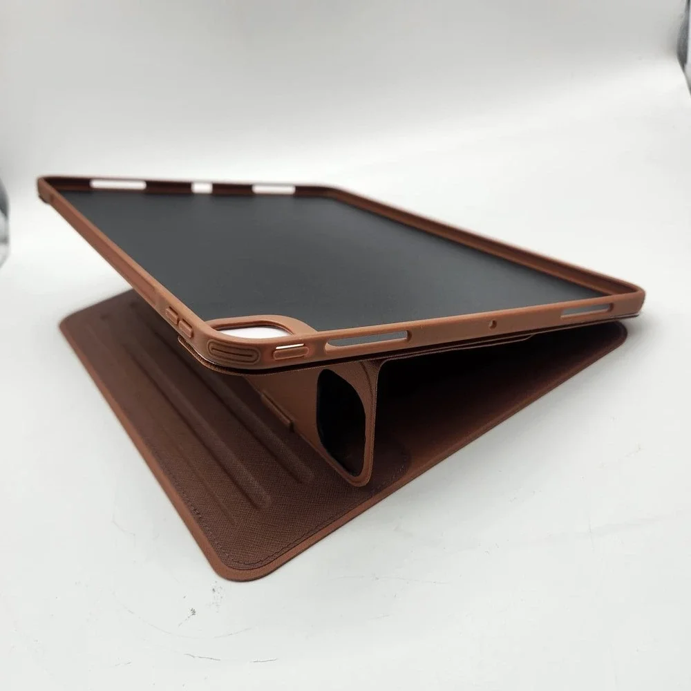 ESR iPad Pro 13 Case M5 M4 2025 2024 Magnetic Stand Pencil Holder Brown Leather